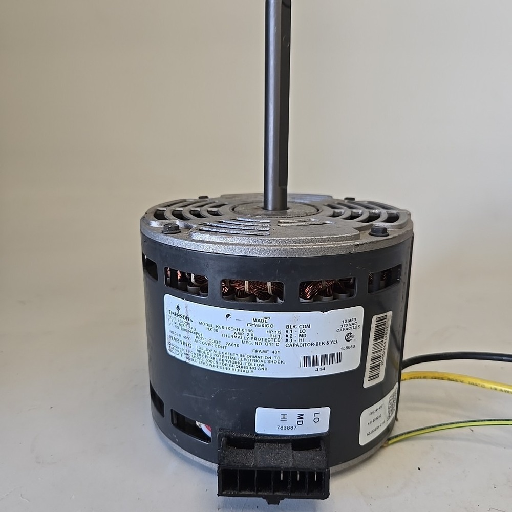 Emerson K55HXERH-0166 Furnace Blower Motor Amp 2.0 208-230v Hp 1/3